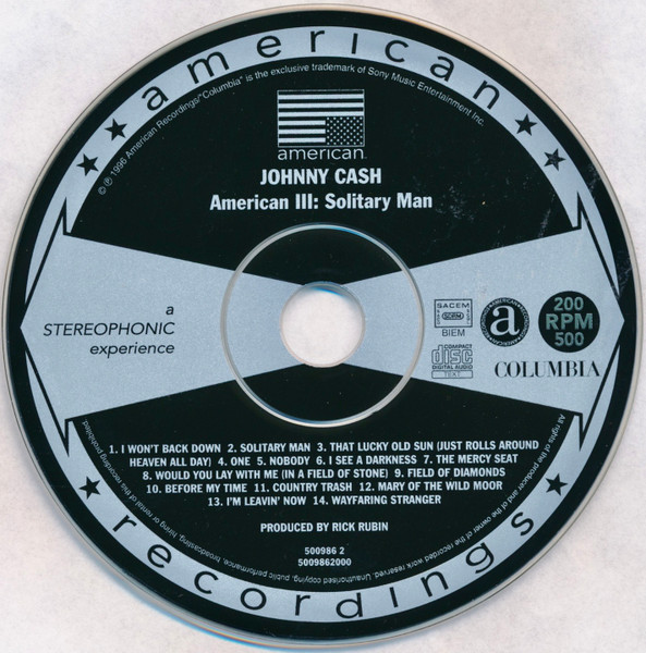 Johnny Cash - American III: Solitary Man | American Recordings (500986 2) - 3