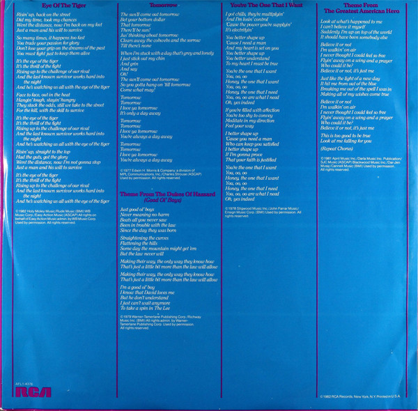 The Chipmunks - The Chipmunks Go Hollywood | RCA (AFL1-4376) - 3