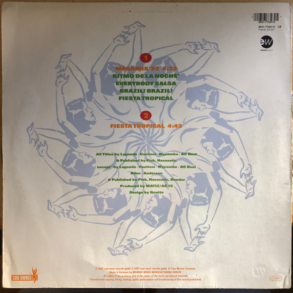 Chocolate - Megamix '92 | EastWest (9031-77347-0) - 2