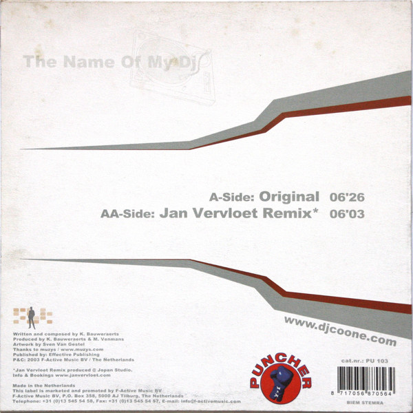 DJ Coone - The Name Of My DJ | Puncher (PU 103) - 2