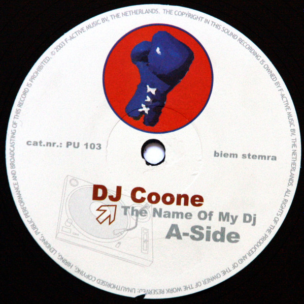 DJ Coone - The Name Of My DJ | Puncher (PU 103) - 3