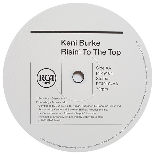 Keni Burke - Risin' To The Top | RCA (PT 49104) - 4