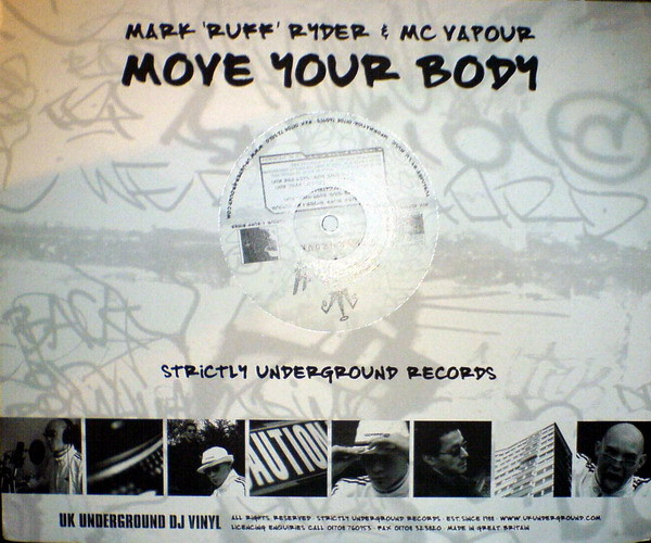 Mark Ryder & MC Vapour - Move Your Body | Strictly Underground Records (STRUR2K004)
