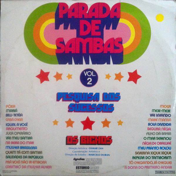 Os Bichos - Parada De Sambas - Pesquisa Dos Sucessos Vol. 2 | RCA Camden (107.0236) - 2 Os Bichos - Parada De Sambas - Pesquisa Dos Sucessos Vol. 2 | RCA Camden (107.0236) - 2