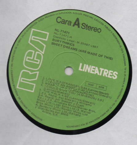 Eurythmics - Sweet Dreams (Are Made Of This) | RCA (NL-71471) - 4 Eurythmics - Sweet Dreams (Are Made Of This) | RCA (NL-71471) - 4