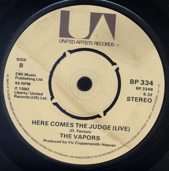 The Vapors - Turning Japanese | United Artists Records (BP 334) - 4
