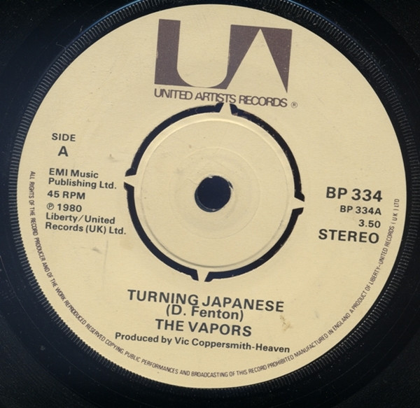 The Vapors - Turning Japanese | United Artists Records (BP 334) - 3