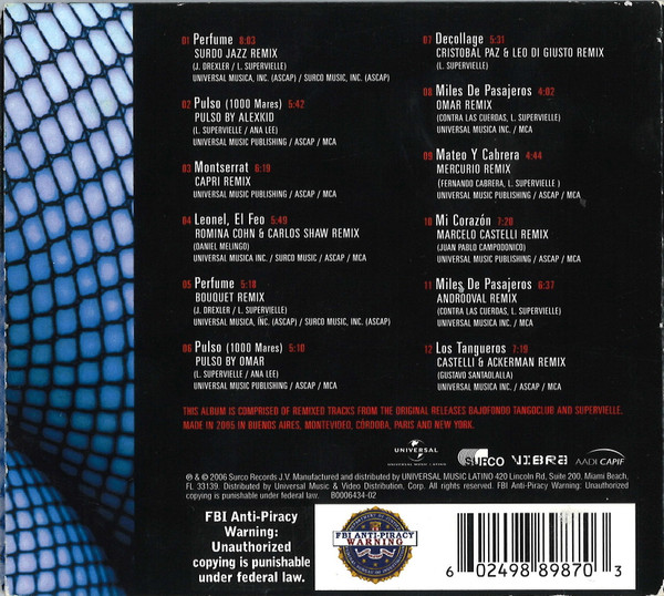 Bajofondo Tango Club - Remixed | Surco (B0006434-02) - 2