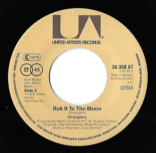The Stranglers - 5 Minutes | United Artists Records (36 350 AT) - 4