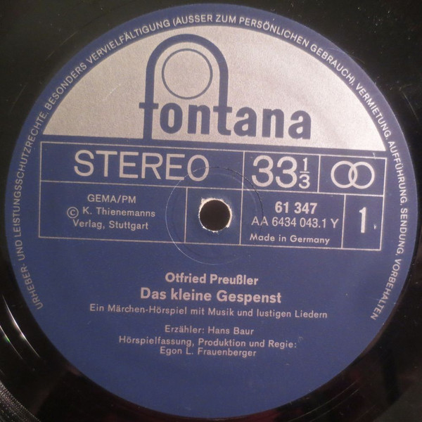 Otfried Preußler - Das Kleine Gespenst | Fontana (61 347) - 3
