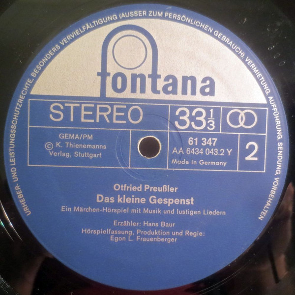 Otfried Preußler - Das Kleine Gespenst | Fontana (61 347) - 4