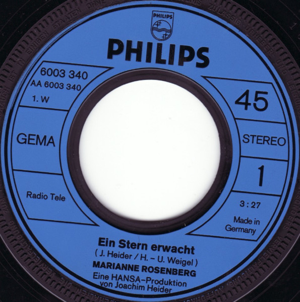 Marianne Rosenberg - Ein Stern Erwacht | Philips (6003 340) - 3