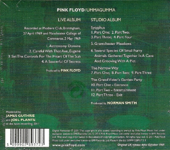 Pink Floyd - Ummagumma | EMI (50999 028937 2 3) - 2