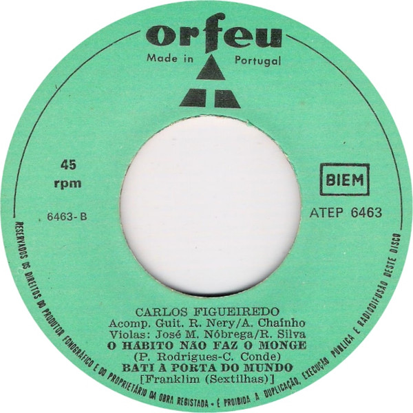 Carlos De Figueiredo - Fados | Orfeu (ATEP 6463) - 4