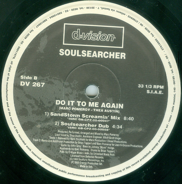 Soulsearcher - Do It To Me Again | D:vision Records (DV 267) - 4 Soulsearcher - Do It To Me Again | D:vision Records (DV 267) - 4