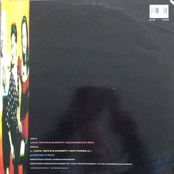 Bananarama - Love, Truth & Honesty (The Remixes) | London Records (NANXR 17) - 2 Bananarama - Love, Truth & Honesty (The Remixes) | London Records (NANXR 17) - 2