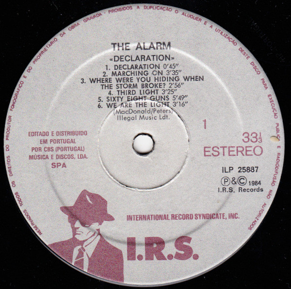 The Alarm - Declaration | I.R.S. Records (ILP 25887) - 2 The Alarm - Declaration | I.R.S. Records (ILP 25887) - 2