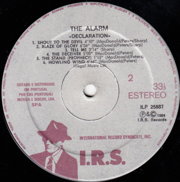 The Alarm - Declaration | I.R.S. Records (ILP 25887) - 3 The Alarm - Declaration | I.R.S. Records (ILP 25887) - 3