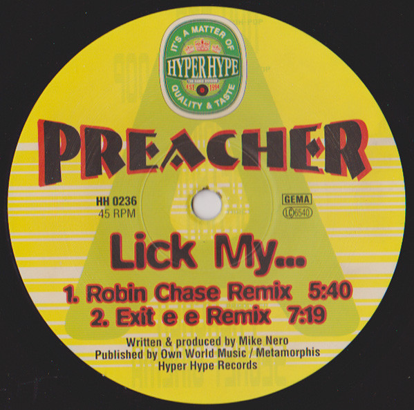 Preacher - Lick My... | Hyper Hype (HH 0236) - main