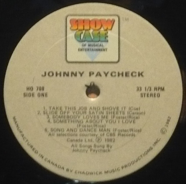 Johnny Paycheck - His Original Hits | Show Case Of Musical Entertainment (HO 708) - 2 Johnny Paycheck - His Original Hits | Show Case Of Musical Entertainment (HO 708) - 2