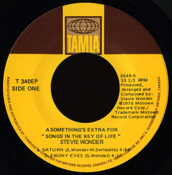 Stevie Wonder - Songs In The Key Of Life | Tamla (T-340U2) - 2
