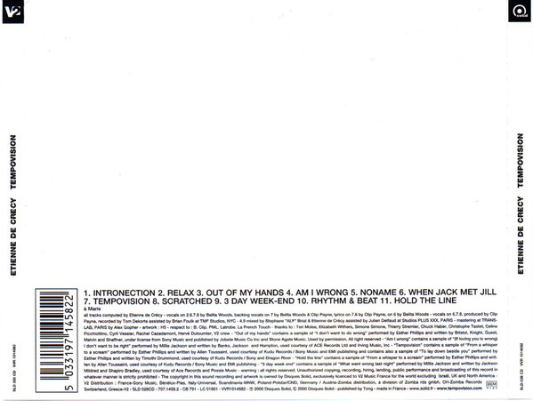 Etienne De Crécy - Tempovision | Disques Solid (SLD 028 CD) - 3 Etienne De Crécy - Tempovision | Disques Solid (SLD 028 CD) - 3