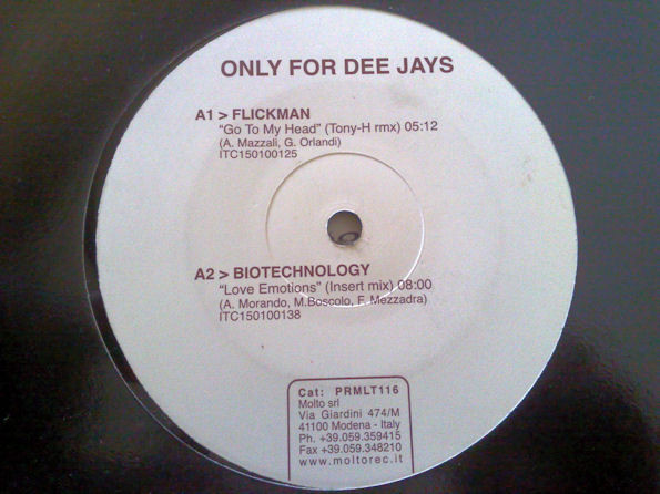 Various - Only For Dee Jays | Molto (PRMLT116) - main