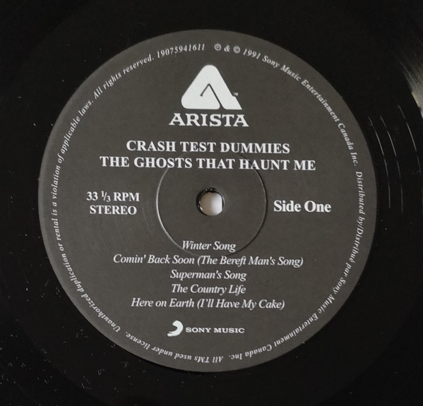 Crash Test Dummies - The Ghosts That Haunt Me | Arista (19075941611) - 3
