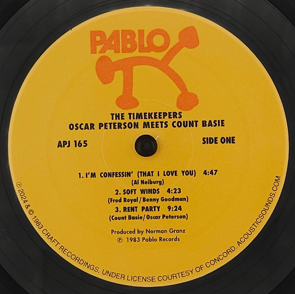 Count Basie Meets Oscar Peterson - The Timekeepers | Pablo Records (2310-896) - 3 Count Basie Meets Oscar Peterson - The Timekeepers | Pablo Records (2310-896) - 3