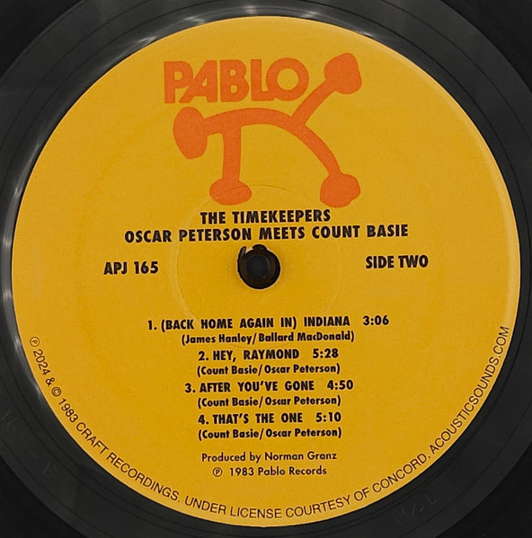 Count Basie Meets Oscar Peterson - The Timekeepers | Pablo Records (2310-896) - 4 Count Basie Meets Oscar Peterson - The Timekeepers | Pablo Records (2310-896) - 4