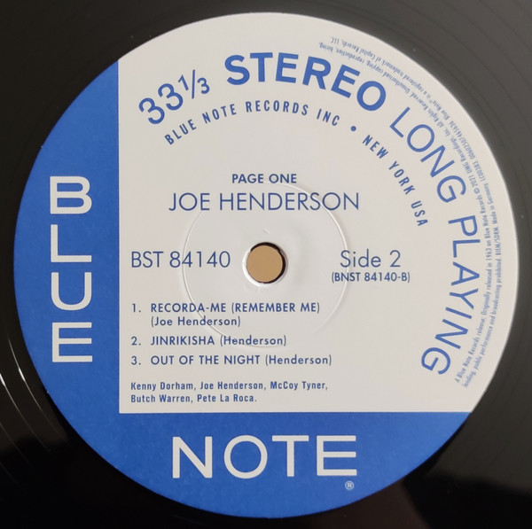 Joe Henderson - Page One | Blue Note (0746563) - 3