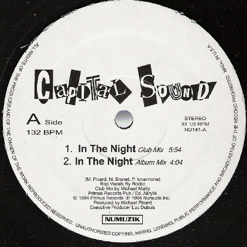 Capital Sound - In The Night | Numuzik Inc. (NU141)