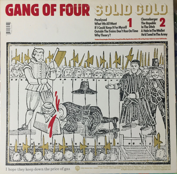 Gang Of Four - Solid Gold | Warner Bros. Records (BSK 3565) - 2 Gang Of Four - Solid Gold | Warner Bros. Records (BSK 3565) - 2