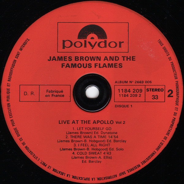 James Brown - Live At The Apollo Volume II | Polydor (2669 005) - 3 James Brown - Live At The Apollo Volume II | Polydor (2669 005) - 3