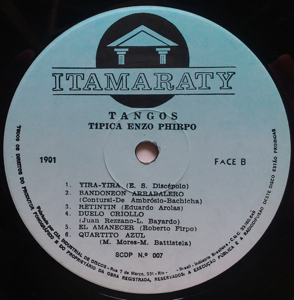 Enzo Phirpo E Sua Orquestra Típica - Tangos | Itamaraty (ITAM 1901) - 4