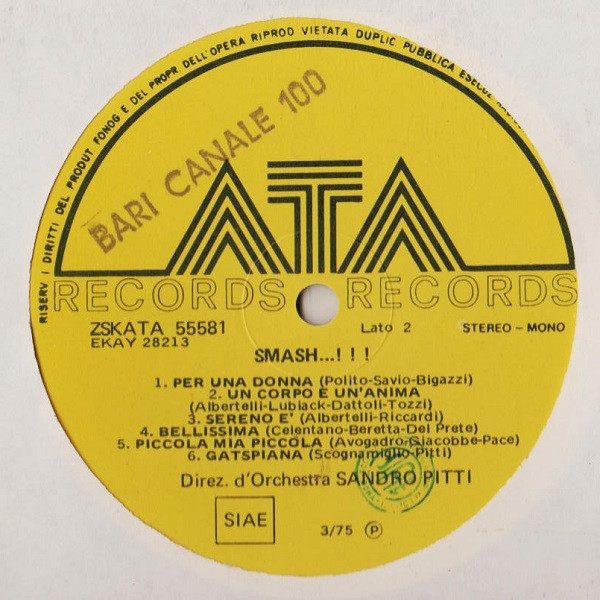 Sandro Pitti - Smash..!! | ATA Records (ZSKATA 55581) - 4 Sandro Pitti - Smash..!! | ATA Records (ZSKATA 55581) - 4