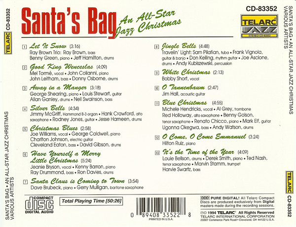 Various - Santa's Bag - An All-Star Jazz Christmas | Telarc (CD-83352) - 2 Various - Santa's Bag - An All-Star Jazz Christmas | Telarc (CD-83352) - 2