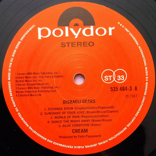Cream - Disraeli Gears | Polydor (535 484-3) - 3