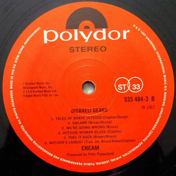 Cream - Disraeli Gears | Polydor (535 484-3) - 4