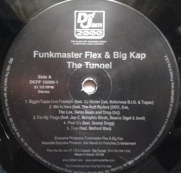 Funkmaster Flex & Big Kap - The Tunnel | Def Jam Recordings (DEFF 15005-1) - 2 Funkmaster Flex & Big Kap - The Tunnel | Def Jam Recordings (DEFF 15005-1) - 2