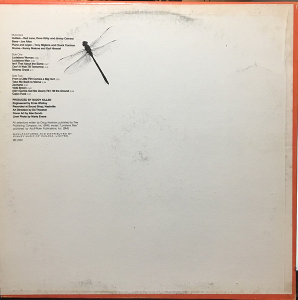 Doug Kershaw - Swamp Grass | Warner Bros. Records (BS 2581) - 2