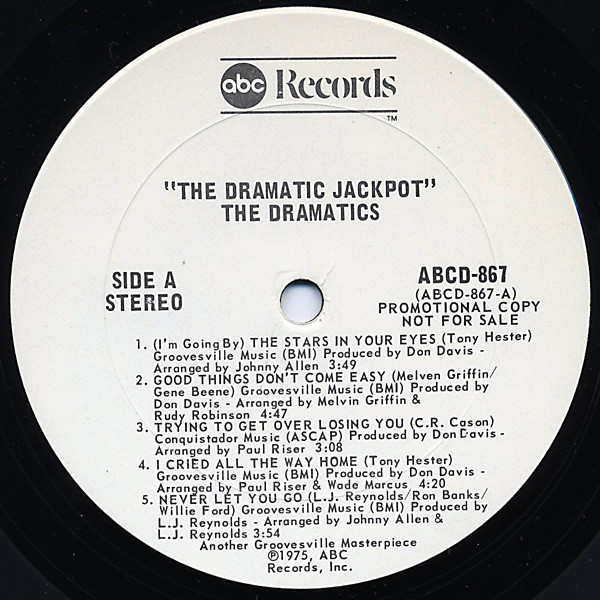 Ron Banks And The Dramatics - The Dramatic Jackpot | ABC Records (ABCD-867) - 2 Ron Banks And The Dramatics - The Dramatic Jackpot | ABC Records (ABCD-867) - 2