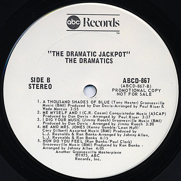 Ron Banks And The Dramatics - The Dramatic Jackpot | ABC Records (ABCD-867) - 3 Ron Banks And The Dramatics - The Dramatic Jackpot | ABC Records (ABCD-867) - 3