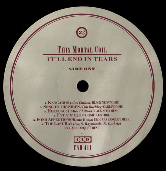 This Mortal Coil - It'll End In Tears | 4AD (CAD 411) - 3