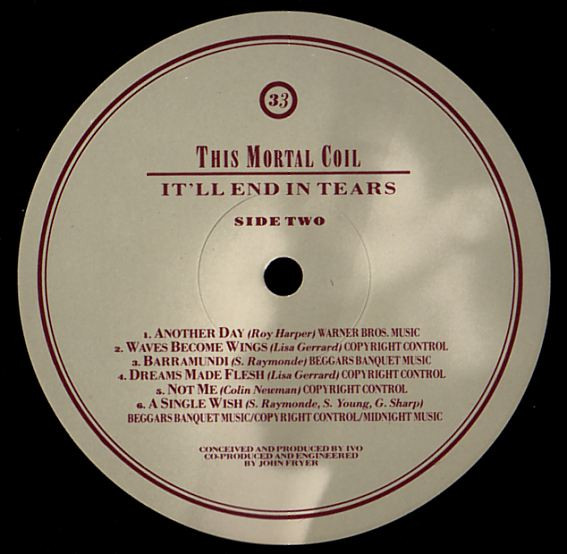 This Mortal Coil - It'll End In Tears | 4AD (CAD 411) - 4