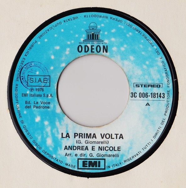 Andrea E Nicole / I Beati Paoli - La Prima Volta | Odeon (3 C006-18143) - 2