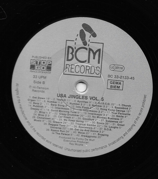 Unknown Artist - Jingles From U.S.A. (Volume 5) | BCM Records (B.C. 33-2133-45) - 3