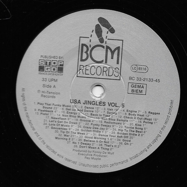 Unknown Artist - Jingles From U.S.A. (Volume 5) | BCM Records (B.C. 33-2133-45) - 2