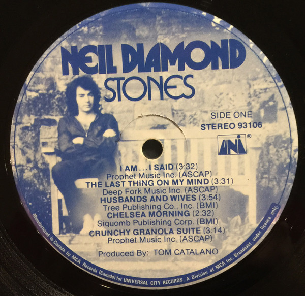 Neil Diamond - Stones | UNI Records (93106) - 3 Neil Diamond - Stones | UNI Records (93106) - 3
