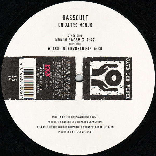 Basscult - Un Altro Mondo | Save The Vinyl (STV 006) - 3